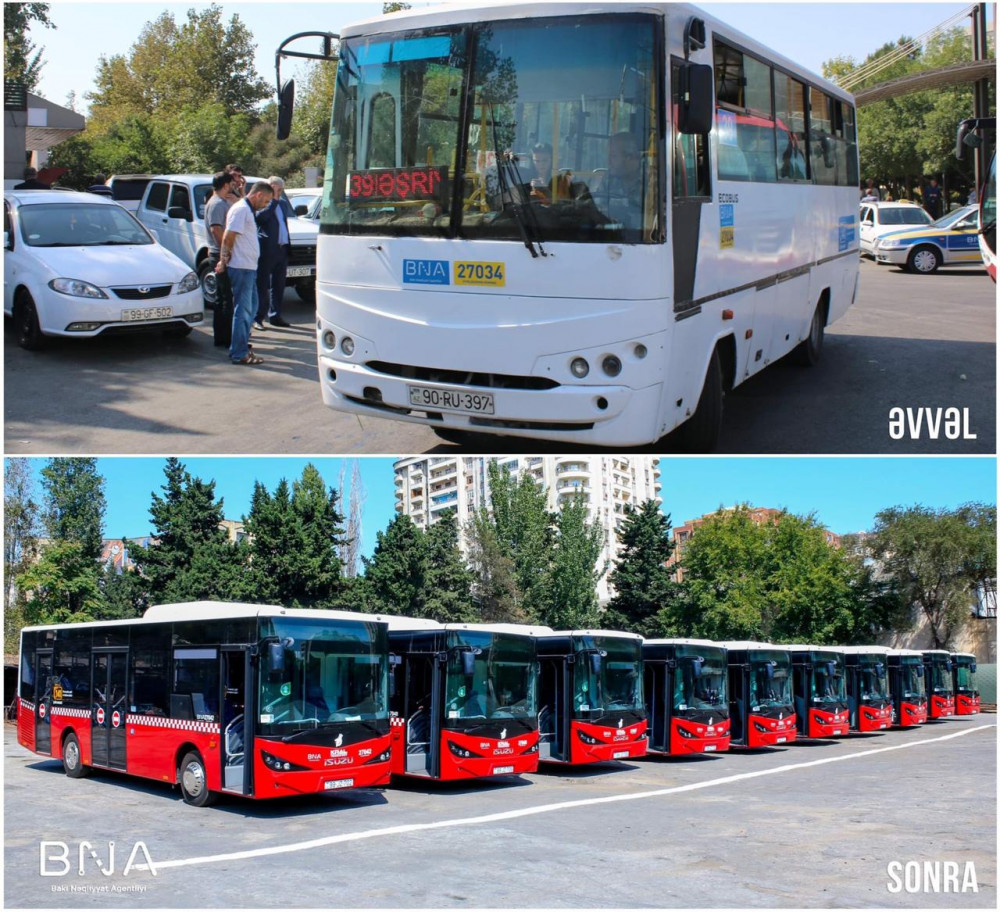 Bakıya bu avtobuslar gətirildi - Əlillər də minə biləcək (FOTOLAR)