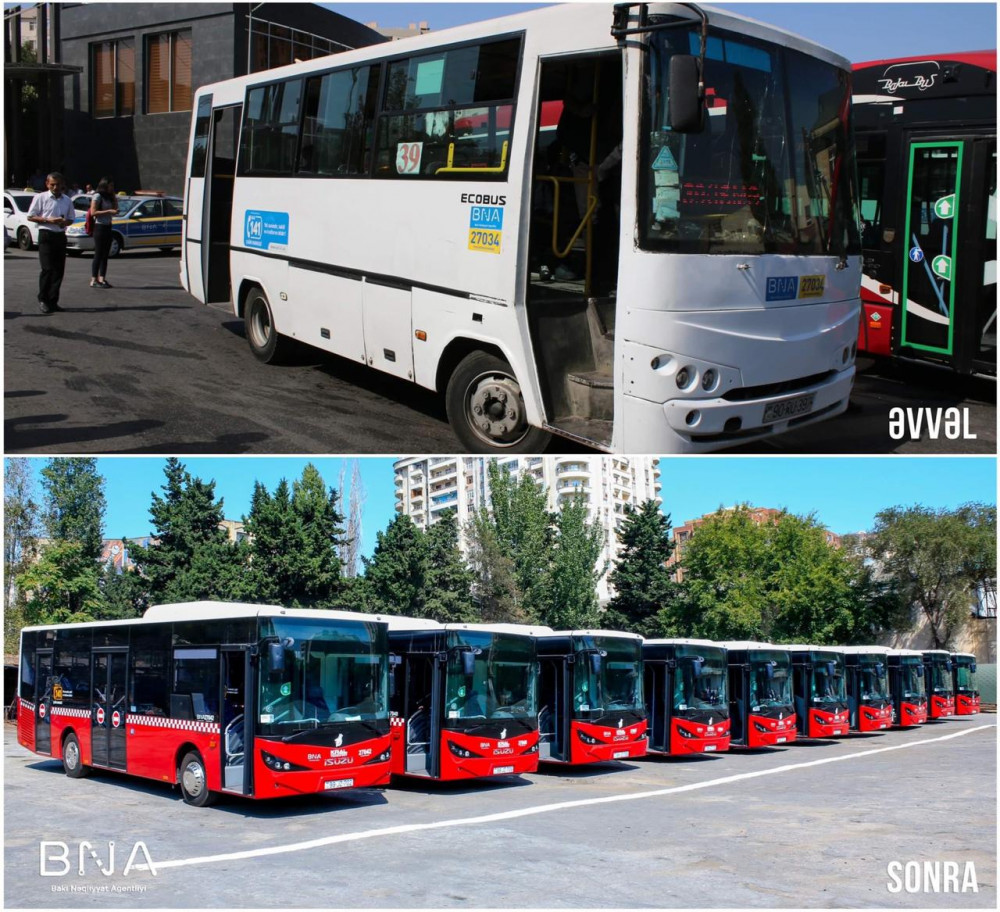 Bakıya bu avtobuslar gətirildi - Əlillər də minə biləcək (FOTOLAR)