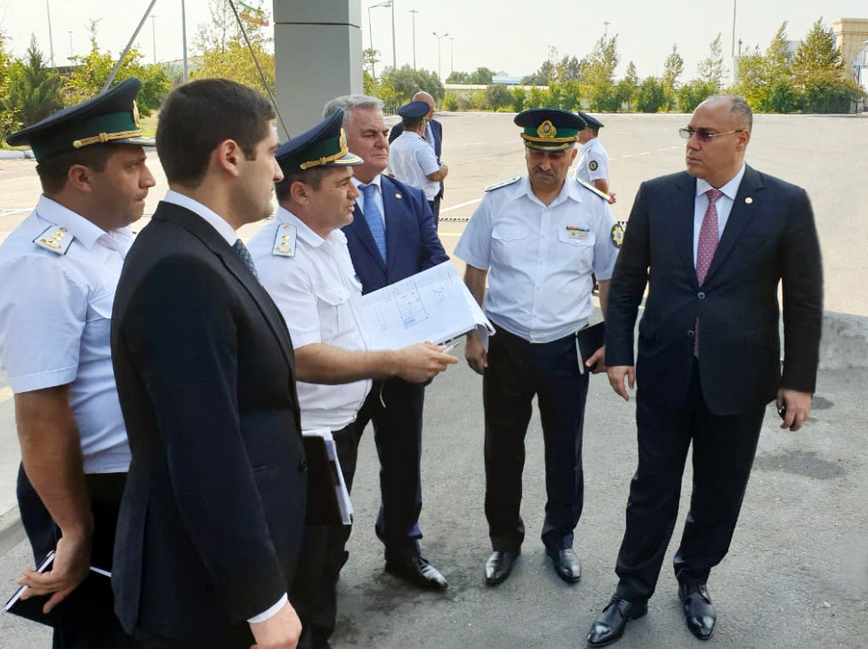 Səfər Mehdiyev Biləsuvar gömrük postunda - FOTO