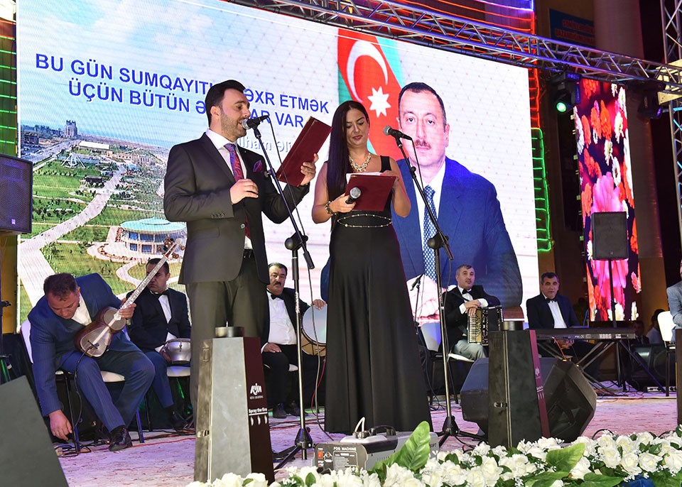 Sumqayıtda açıq hava konserti keçirildi - FOTOLAR