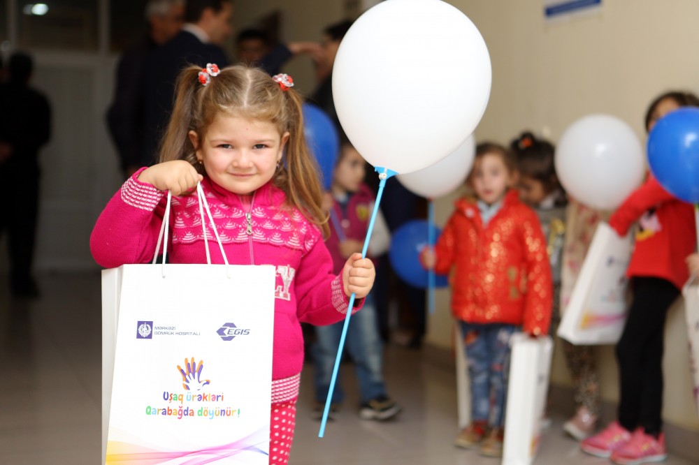 Ağdamda məcburi köçkün uşaqlar üçün tibbi aksiya keçirilir - FOTOLAR