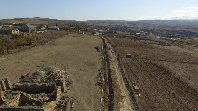 Sündü kəndində mərkəzləşdirilmiş su təchizatı sistemləri yaradılır - FOTO