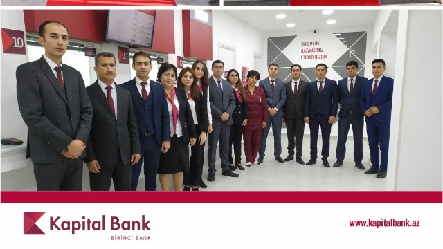 Kapital Bank yenilənən Şəmkir filialını istifadəyə verdi 