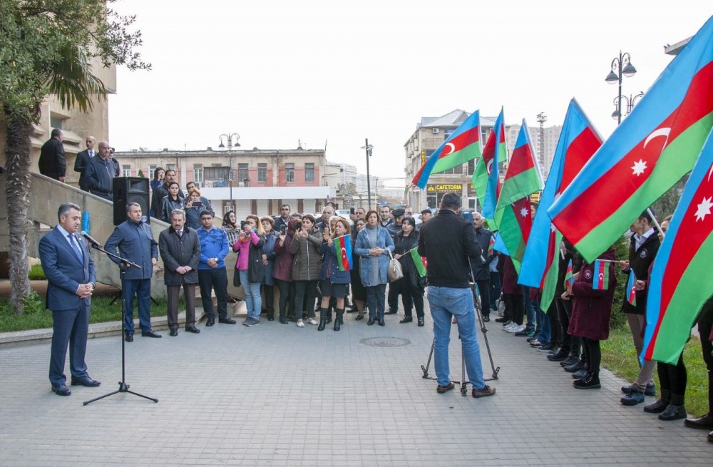 Nərimanov məktəbliləri bölgələrə yola salındı - FOTO