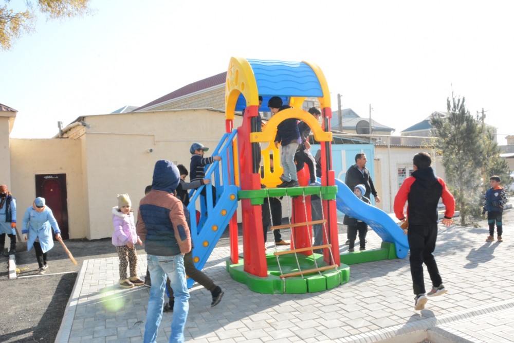 Başçı Sanqaçalda yeni salınmış abad məhəllənin açılışını etdi - FOTO