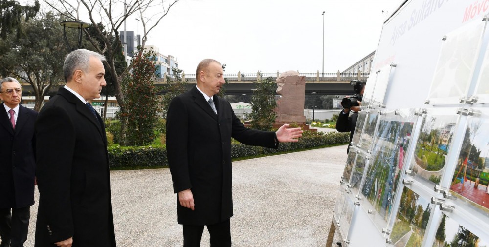 İlham Əliyev parkın açılışında - FOTOLAR