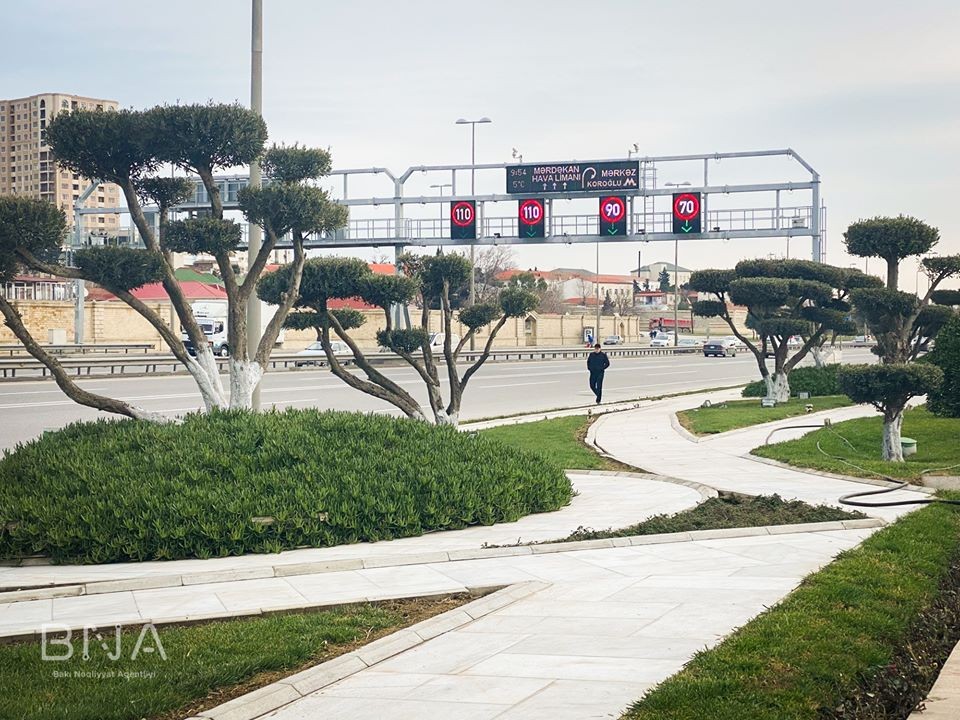 Bakıda bu yolda sürət həddi 110 km/saat oldu - FOTOLAR