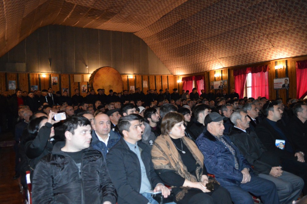 Qüdrət Həsənquliyev seçiciləri ilə izdihamlı görüş keçirdi - FOTOLAR