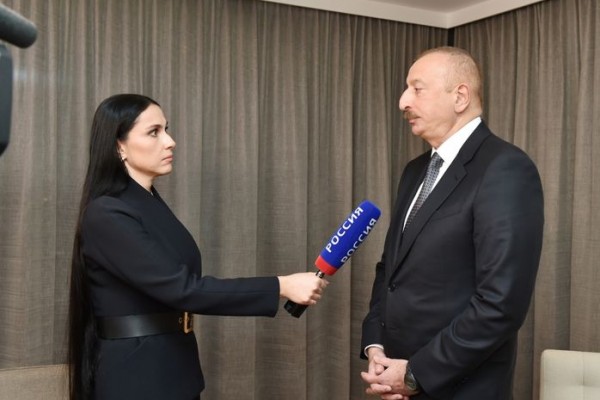 İlham Əliyev “Rossiya-24” telekanalına müsahibə verib 