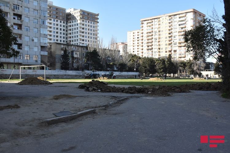 “Məhsul” stadionu sökülür - FOTOLAR