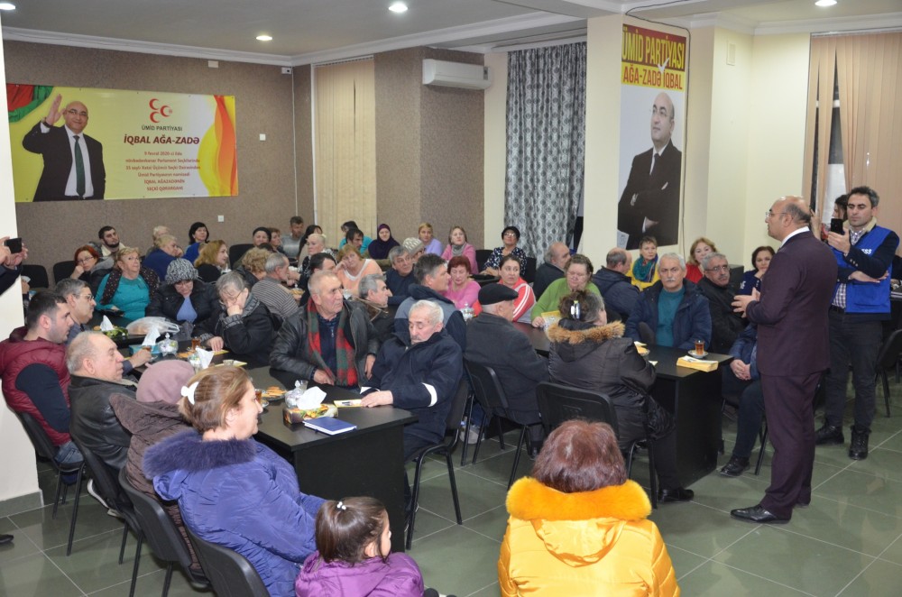 İqbal Ağazadə rusdilli sakinlərlə görüş keçirdi - FOTOLAR