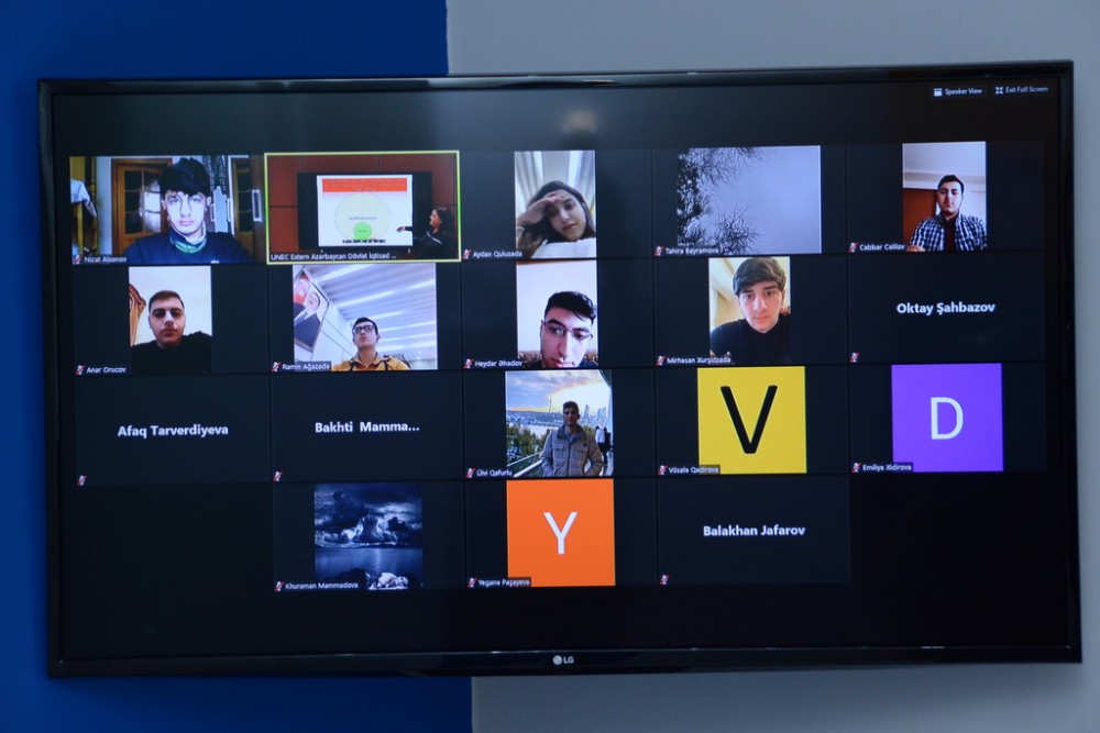 UNEC-də distant təhsillə bağlı pilot layihə - FOTOLAR