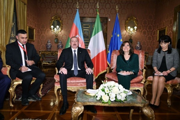 İlham Əliyev İtaliya Senatının Sədri ilə görüşüb - FOTO