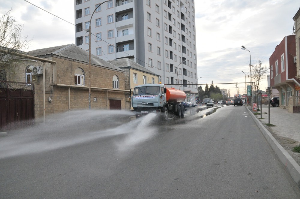 Abşeronda virus əleyhinə profilaktik tədbirlər davam etdirilir - FOTOLAR