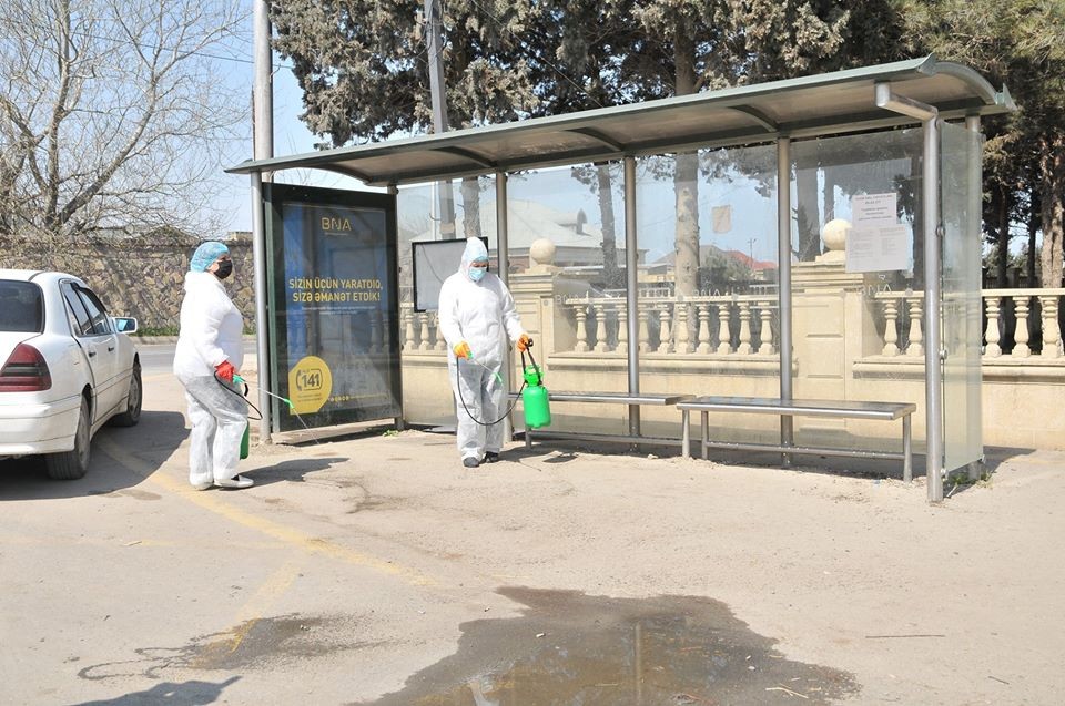 Abşeronda maarifləndirmə və dezinfeksiya işləri gücləndirilib - FOTOLAR