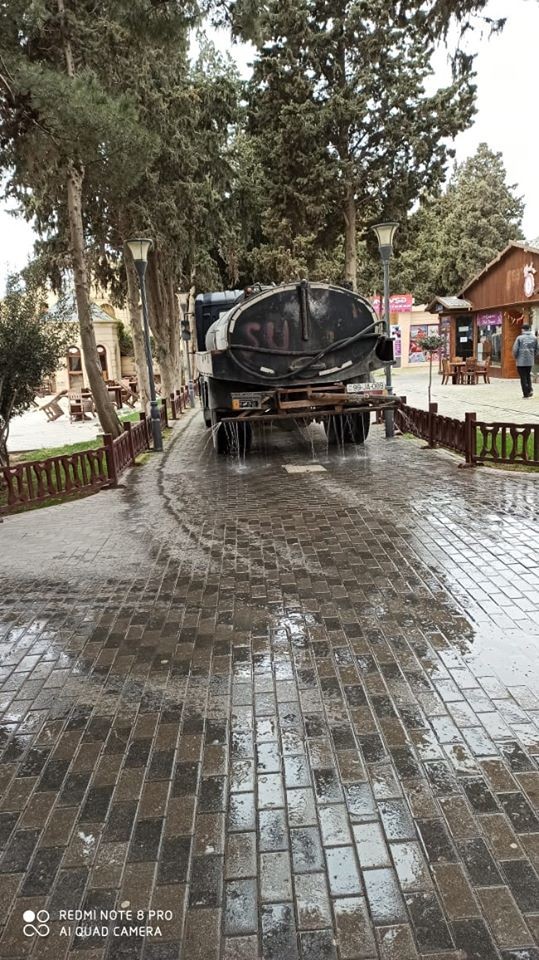 Abşeronda mütəmadi olaraq dezinfeksiya işləri aparılır - Foto