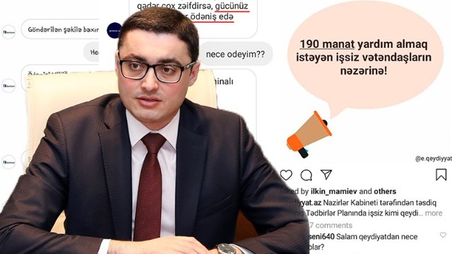 "190 manat almaq istəyən 4400 nəfərdən 21-i işləməyə razı oldu" 