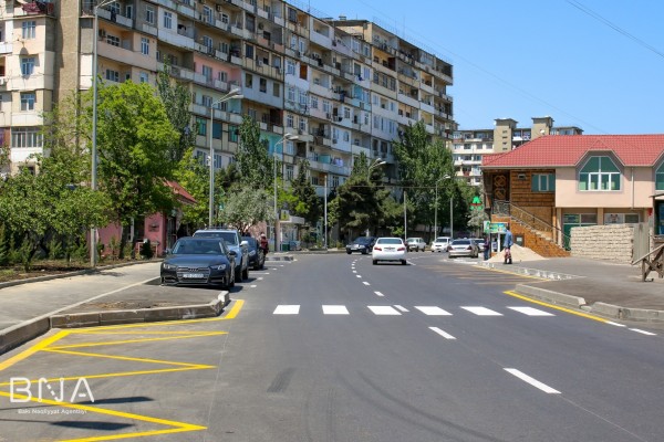 Daha bir küçəsində yol hərəkəti təkmilləşdirildi 