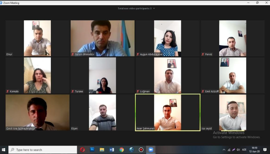 Ağdaşda videokonfrans formatında tədbir keçirildi - FOTOLAR