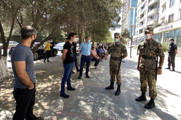 Sumqayıtda karantin rejimini pozan 9 nəfər cəzalandırıldı 