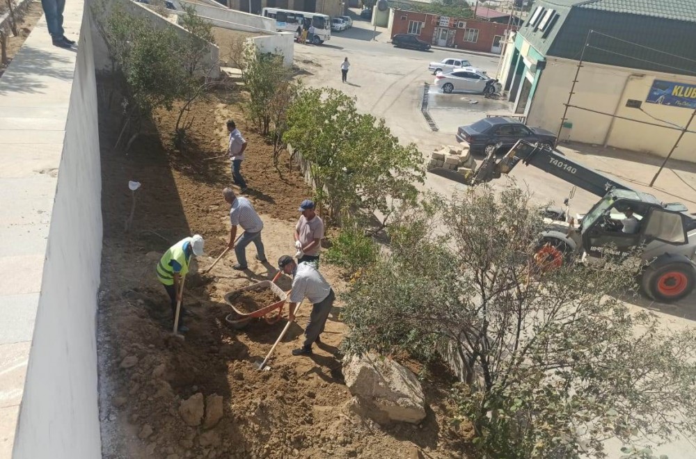 Bu qəsəbələrdə “Abad məhəllə” layihəsi üzrə işlər davam etdirilir - FOTO