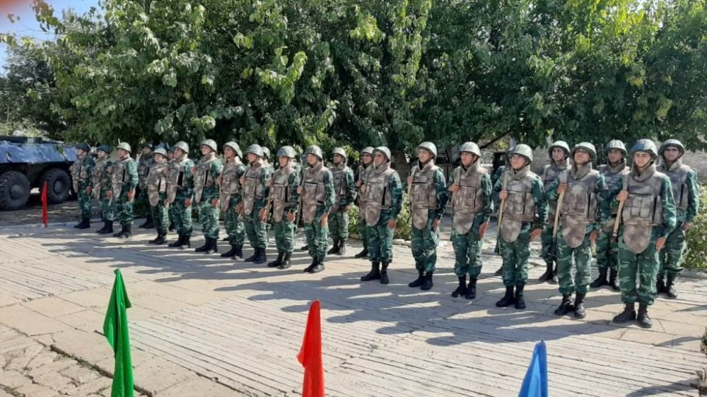 İşğaldan azad olunan sərhəd zastavaları üzərində bayrağımız ucaldıldı - FOTOLAR