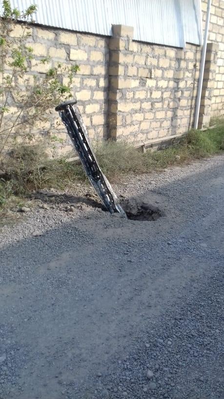 Cəbhəboyu ərazilərdə top mərmisi, raket və minalar aşkarlandı - FOTOLAR