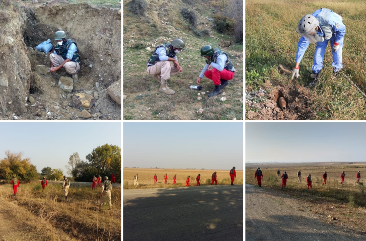 Təmas xəttində top mərmisi, döyüş başlıqları aşkarlandı - FOTO