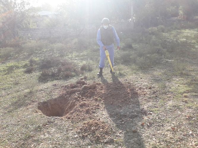 Cəbhəboyu ərazilərdə mərmi qalıqları aşkarlandı - FOTOLAR