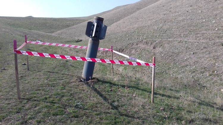 Cəbhəboyu ərazilərdə mərmi qalıqları aşkarlandı - FOTOLAR