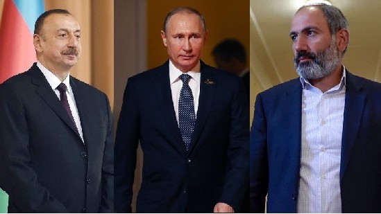 İlham Əliyev, Putin və  Paşinyan döyüş əməliyyatlarının dayandırılması haqqında bəyanat imzaladı