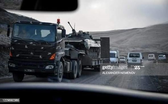 Erməni qoşunları Qarabağdan çıxarılır - FOTO