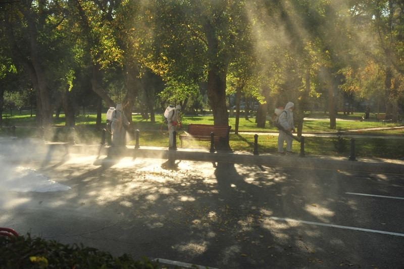 Bakının küçələri növbəti dəfə dezinfeksiya edildi - FOTO