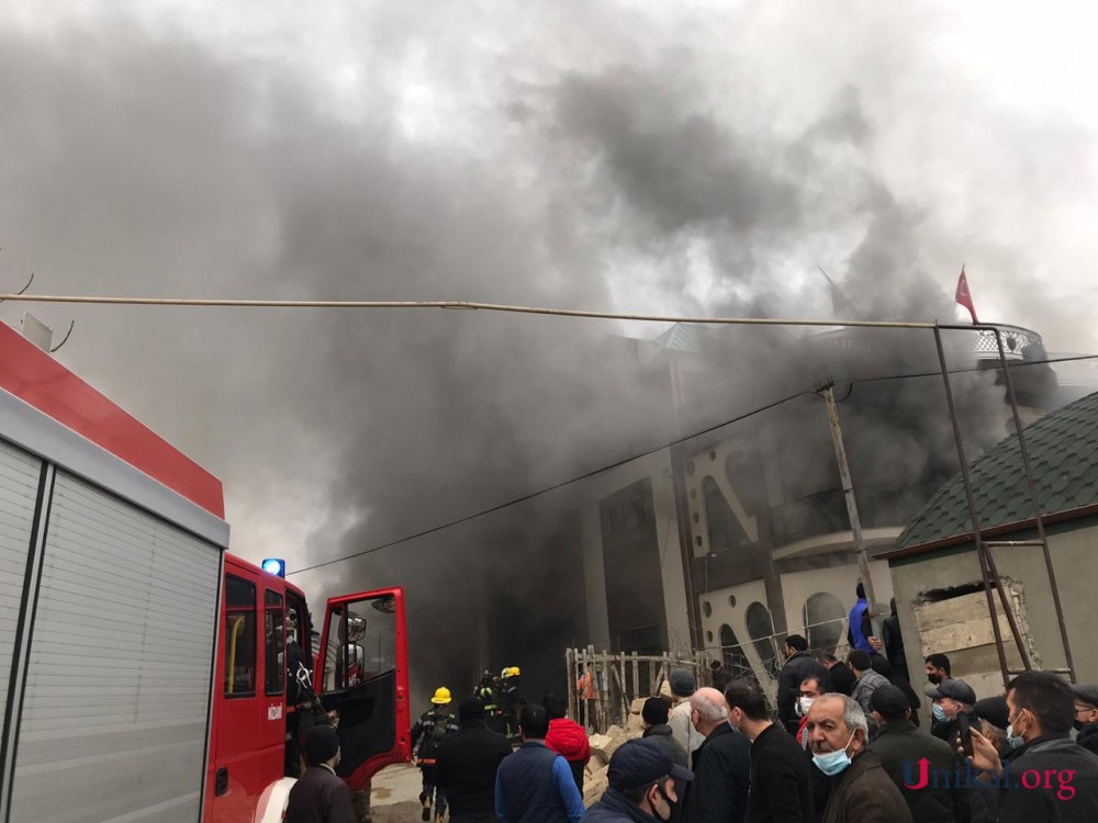 Bakıda baş verən güclü yanğın söndürüldü - YENİLƏNİB