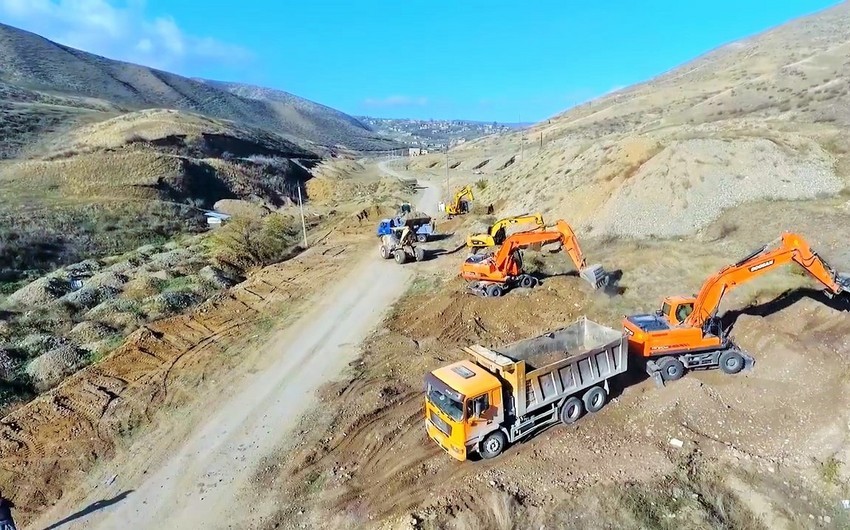 Tərtərlə Suqovuşanı birləşdirən yol yaxın günlərdə istifadəyə veriləcək - FOTOLAR