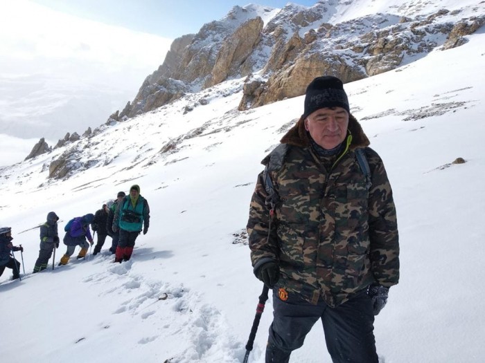 Dahi şəxsiyyətlərin xatirəsi onların adlarını daşıyan zirvələrdə anıldı - FOTO