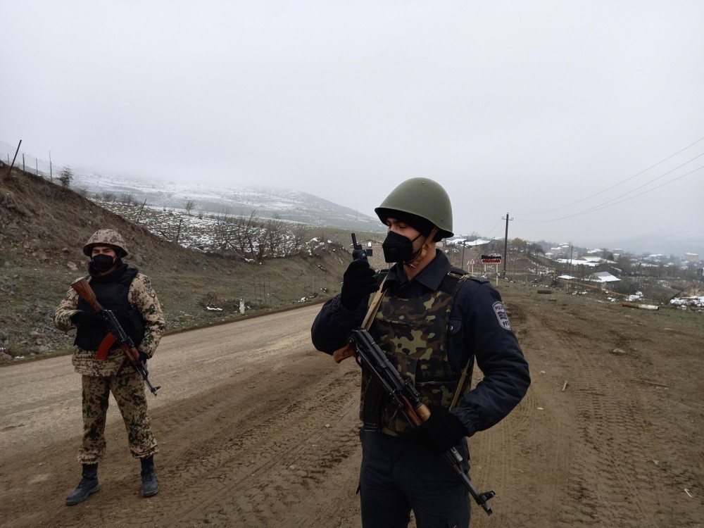 Azərbaycan polisi Xocavənddə - FOTOLAR