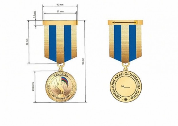“Zəngilanın azad olunmasına görə” medalı ilə təltif edillən hərbçilər 
