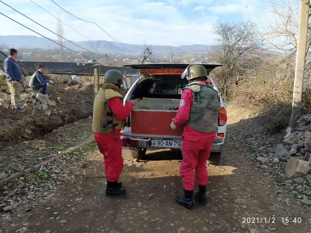 Tovuzda minaatan mərmi aşkarlandı - Foto