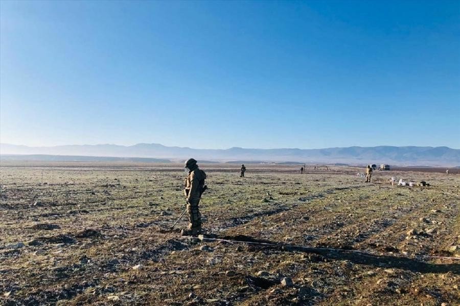 Türkiyə hərbçiləri Qarabağda minatəmizləmə əməliyyatında iştirak edir - FOTO