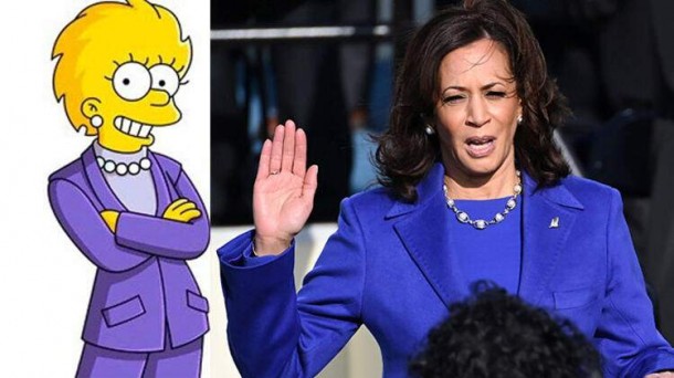 Kamala Harrisin geyiminin  "The Simpsons"la oxşarlığı - FOTO