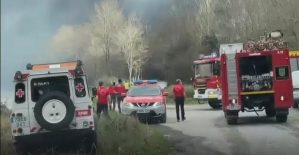 İspaniya və Fransa arasında meşə yanğınları başladı (FOTOLAR)