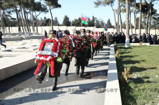 Şəhid polkovnik-leytenant dəfn edildi - FOTO