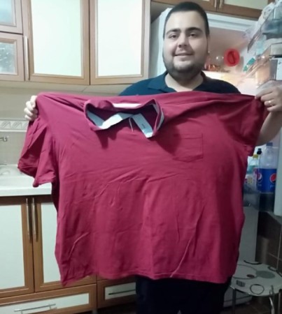 279 kilo olan gəncin son halı - FOTO