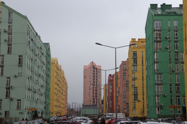 Kiyevdə bu binalar diqqət çəkdi - FOTO