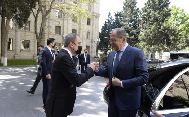 Ceyhun Bayramov Lavrovla görüşdü - YENİLƏNİB (FOTOLAR)
