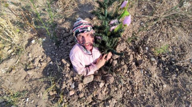 Özünü diri-diri torpağa basdırdı - FOTO