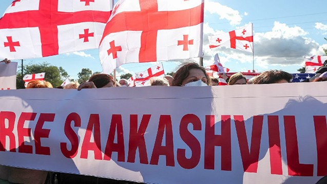 Saakaşviliyə dəstək aksiyası: Saxlanılanlar var