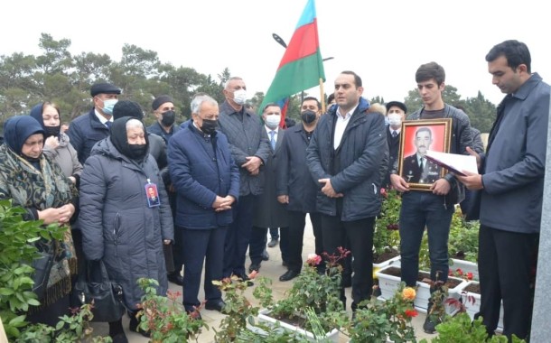 Bakıda Vətən Müharibəsi şəhidinin anım mərasimi keçirildi - FOTOLAR