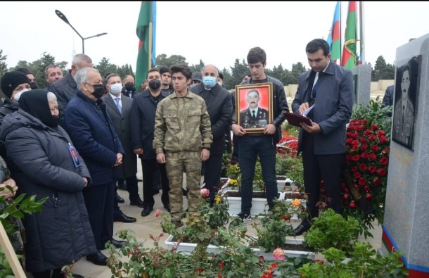 Bakıda Vətən Müharibəsi şəhidinin anım mərasimi keçirildi - FOTOLAR